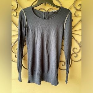 LOFT navy women’s zippered top